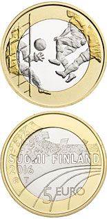 5 euro coin Football  | Finland 2016