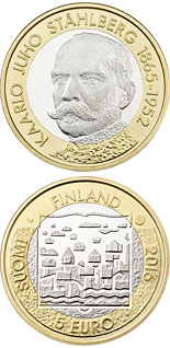 5 euro coin K.J. Ståhlberg | Finland 2016