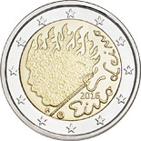 2 euro coin Eino Leino | Finland 2016