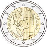 2 euro coin Georg Henrik von Wright | Finland 2016