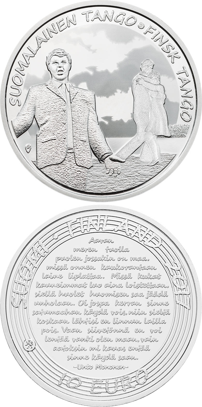 Image of 10 euro coin - Finnish tango | Finland 2017