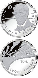 10 euro coin J.V. Snellman  | Finland 2006
