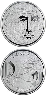 10 euro coin Mikael Agricola and Finnish language  | Finland 2007