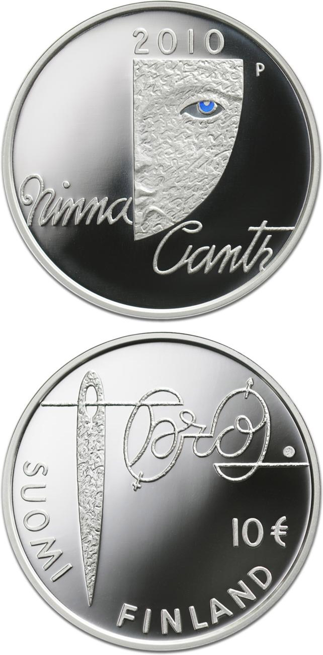 Image of 10 euro coin - Minna Canth and equality  | Finland 2010