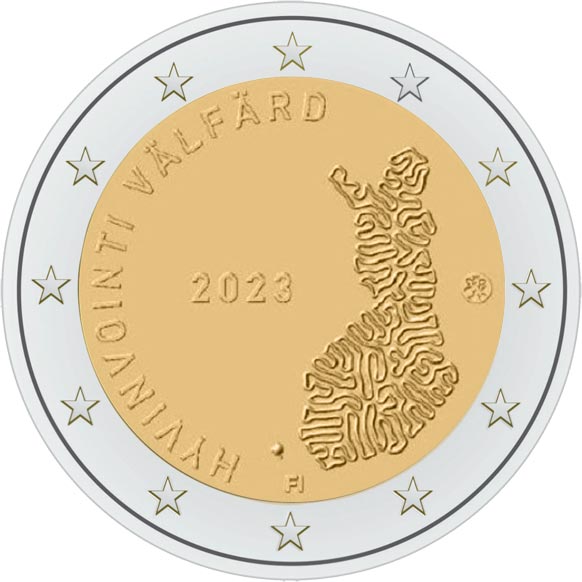 Image of 2 euro coin - Social and health services as guarantors of public welfare | Finland 2023