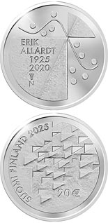 20 euro coin Erik Allardt 100 years – Social Sciences in Finland | Finland 2025