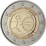 2 euro coin 10th Anniversary of the Introduction of the Euro | France 2009