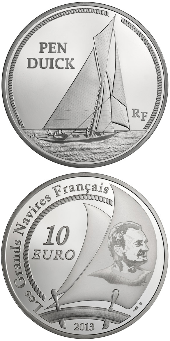 Image of 10 euro coin - Pen Duick | France 2013