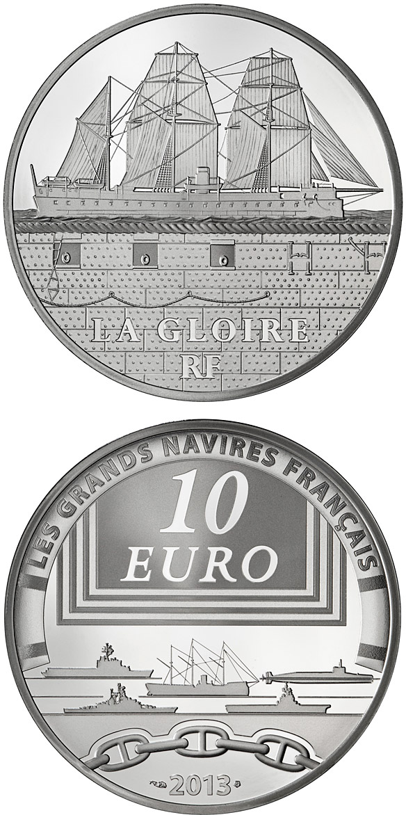 Image of 10 euro coin - The Gloire | France 2013