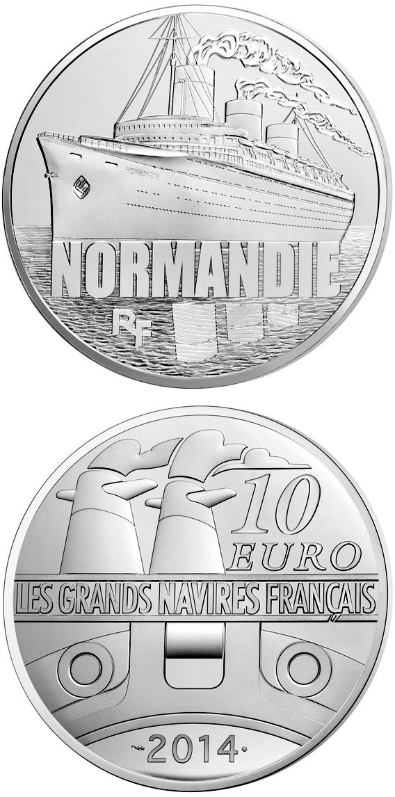 Image of 10 euro coin - Normandie | France 2014