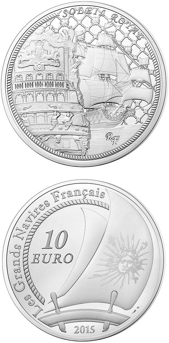Image of 10 euro coin - Soleil Royal | France 2015