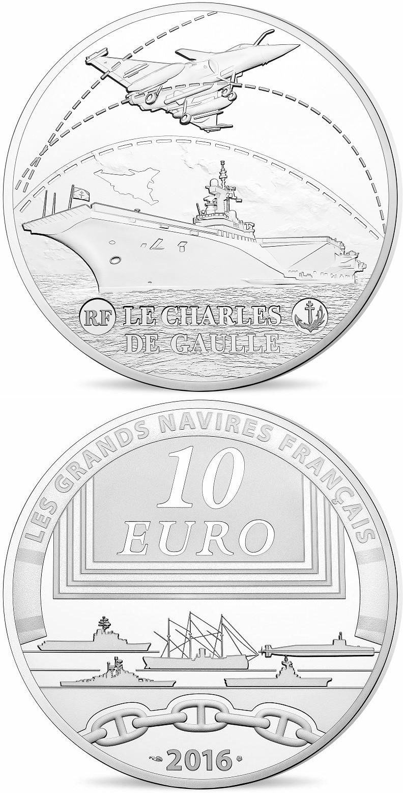 Image of 10 euro coin - Charles de Gaulle | France 2016