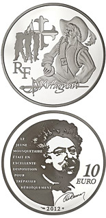 10 euro coin d’Artagnan | France 2012