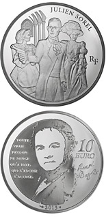 10 euro coin Julien Sorel | France 2013