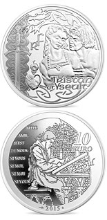 10 euro coin Tristan and Yseut | France 2015