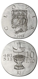 10 euro coin Clovis I | France 2011