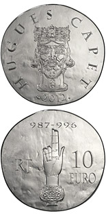 10 euro coin Hugues Capet | France 2012
