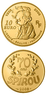 10 euro coin Spirou  | France 2008