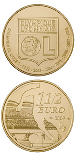 1.5 euro coin Olympique Lyonnais | France 2009