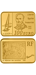 100 euro coin Auguste Renoir | France 2009
