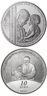 10 euro coin 100th Anniversary of the Birth of the Mother Teresa | France 2010