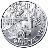 10 euro coin Midi Pyrenees | France 2011