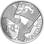 10 euro coin Aquitaine | France 2010