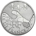10 euro coin Paris Isle of France | France 2010