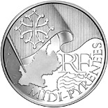 10 euro coin Midi Pyrenees | France 2010