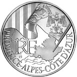 10 euro coin Provence Alpes Azur | France 2010