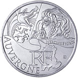 10 euro coin Auvergne (Vercingétorix) | France 2012