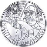10 euro coin Upper Normandy (Gustave Flaubert) | France 2012