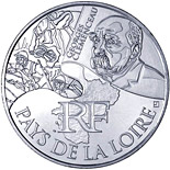 10 euro coin Pays de la Loire (Georges Clémenceau) | France 2012