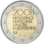 2 euro coin French Presidency of the Council of the European Union | France 2008