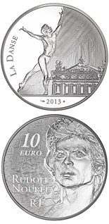 10 euro coin Rudolf Noureev (Dance) | France 2013