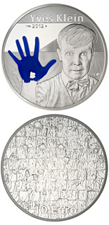 10 euro coin Yves Klein | France 2012