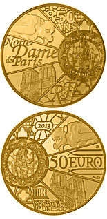50 euro coin Notre Dame de Paris | France 2013