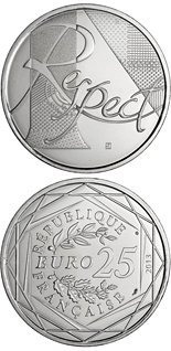 25 euro coin Le Respect | France 2013