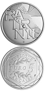 5 euro coin Fraternité | France 2013
