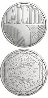 25 euro coin Laïcité | France 2013