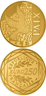 250 euro coin Paix | France 2013