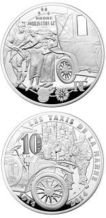 10 euro coin Taxis de la Marne | France 2014