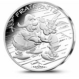10 euro coin Fraternité Suisse | France 2015