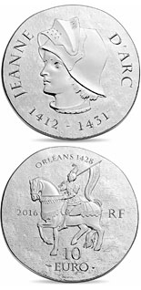 10 euro coin Joan of Arc  | France 2016