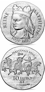 10 euro coin Queen Matilda  | France 2016