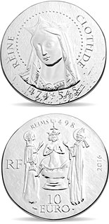 10 euro coin Queen Clotilde | France 2016