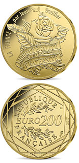 200 euro coin France by Jean Paul Gaultier | France 2017