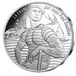 Image of 10 euro coin - France by Jean Paul Gaultier | France 2017.  The Silver coin is of UNC quality.