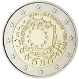 2 euro coin The 30th anniversary of the EU flag | France 2015