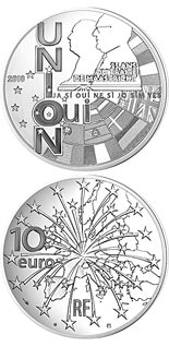 10 euro coin 25th anniversary of the Maastricht Treaty | France 2018